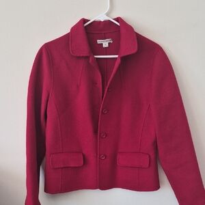 Like New • Pendleton Red Merino Wool Blazer